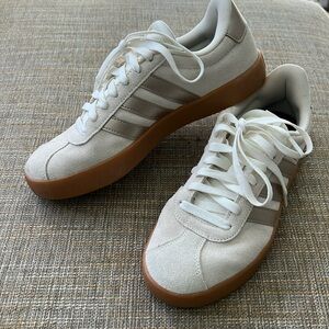 Adidas gold and white size 8 1/2